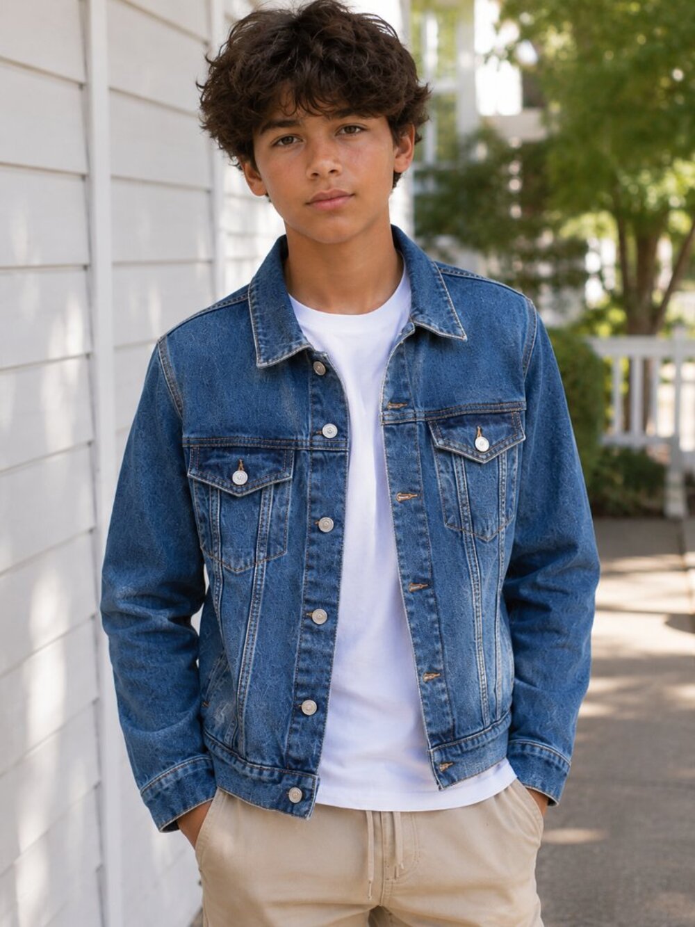 Old Navy Boys XL 14–16 Denim Jean Jacket | Never Worn